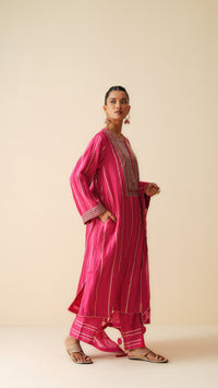 Designer Pintex Gota Work Chanderi Silk Suit Set for Women