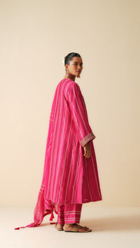 Designer Pintex Gota Work Chanderi Silk Suit Set for Women