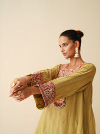 Mul Chanderi & Cotton Silk Ethnic Set with Embroidered Dupatta