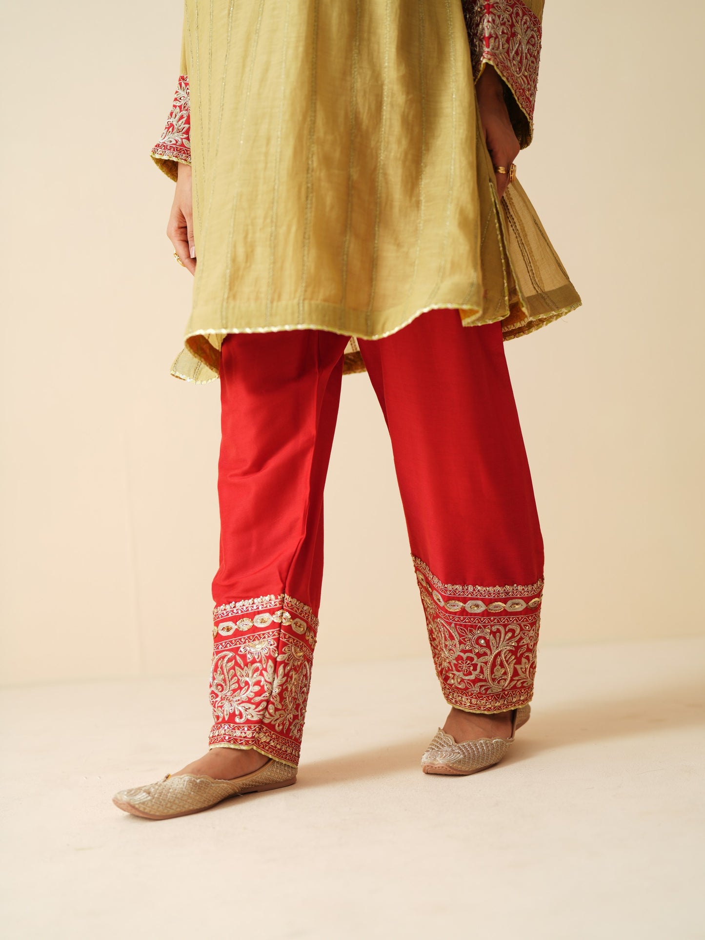 Mul Chanderi & Cotton Silk Ethnic Set with Embroidered Dupatta