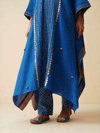Designer Royal Blue Ethnic Wear Kaftan Set for Women