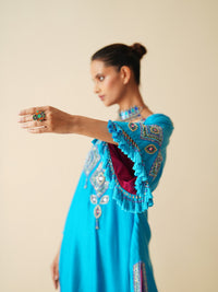 Firozi Designer Ethnic Wear Kaftan Suit for Women