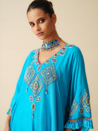 Firozi Designer Ethnic Wear Kaftan Suit for Women