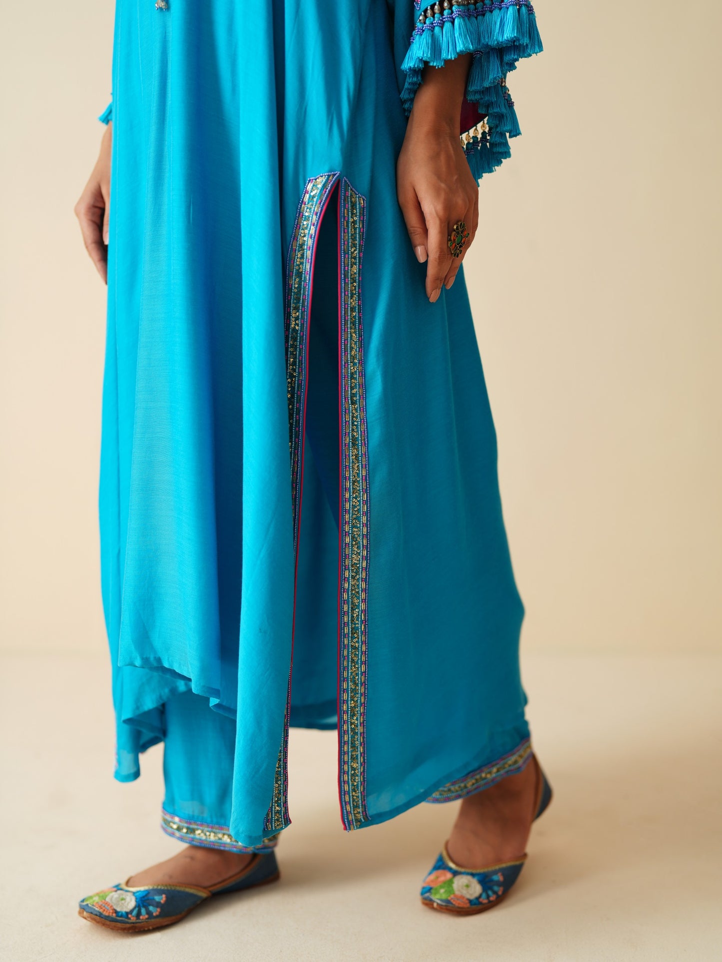Firozi Designer Ethnic Wear Kaftan Suit for Women