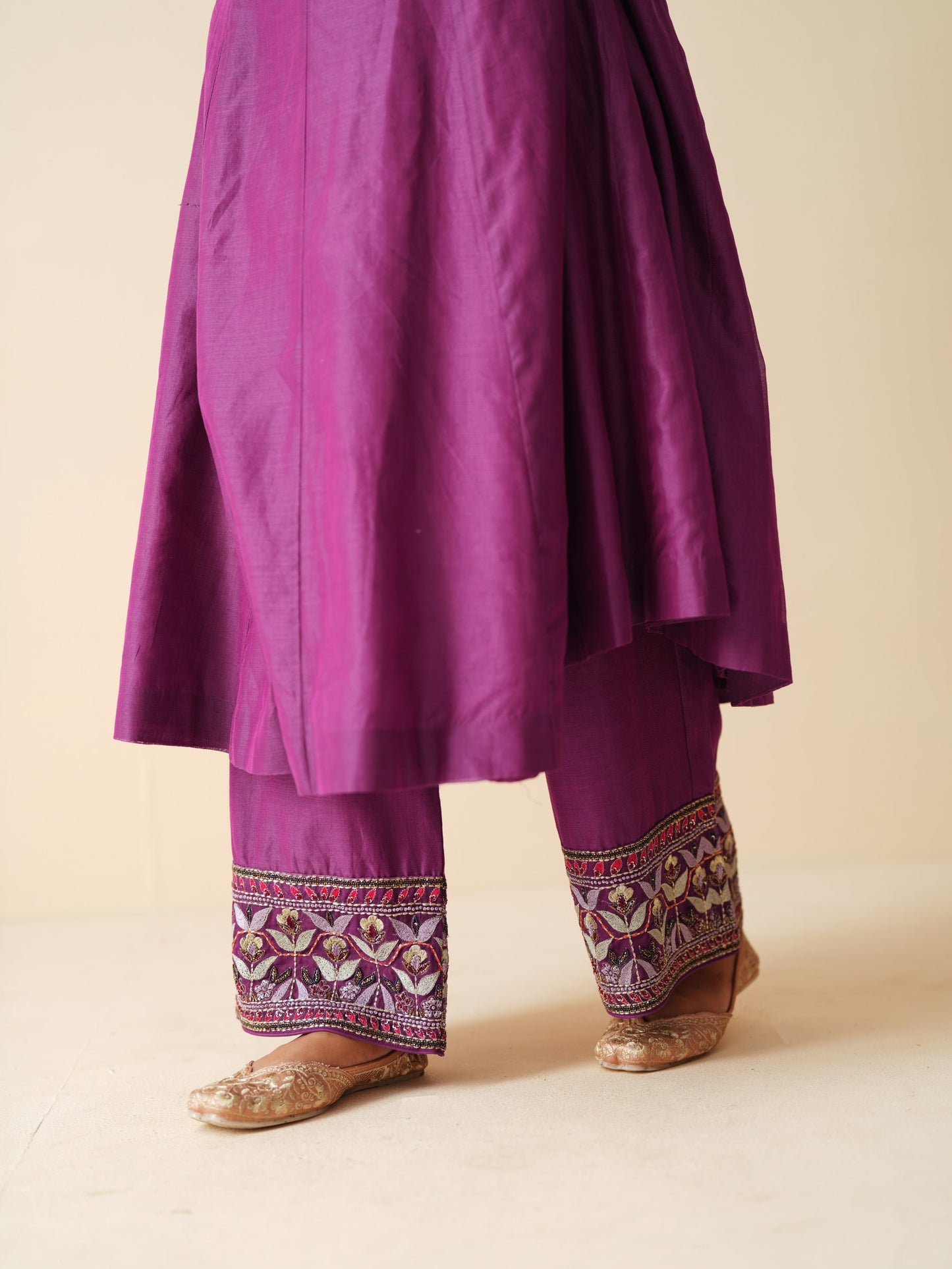 Ethnic Wear Suit Set with Embroidered Dupatta