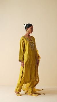 Festive Pure Chanderi Silk Suit Set with Organza Dupatta for Women