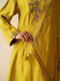 Festive Pure Chanderi Silk Suit Set with Organza Dupatta for Women