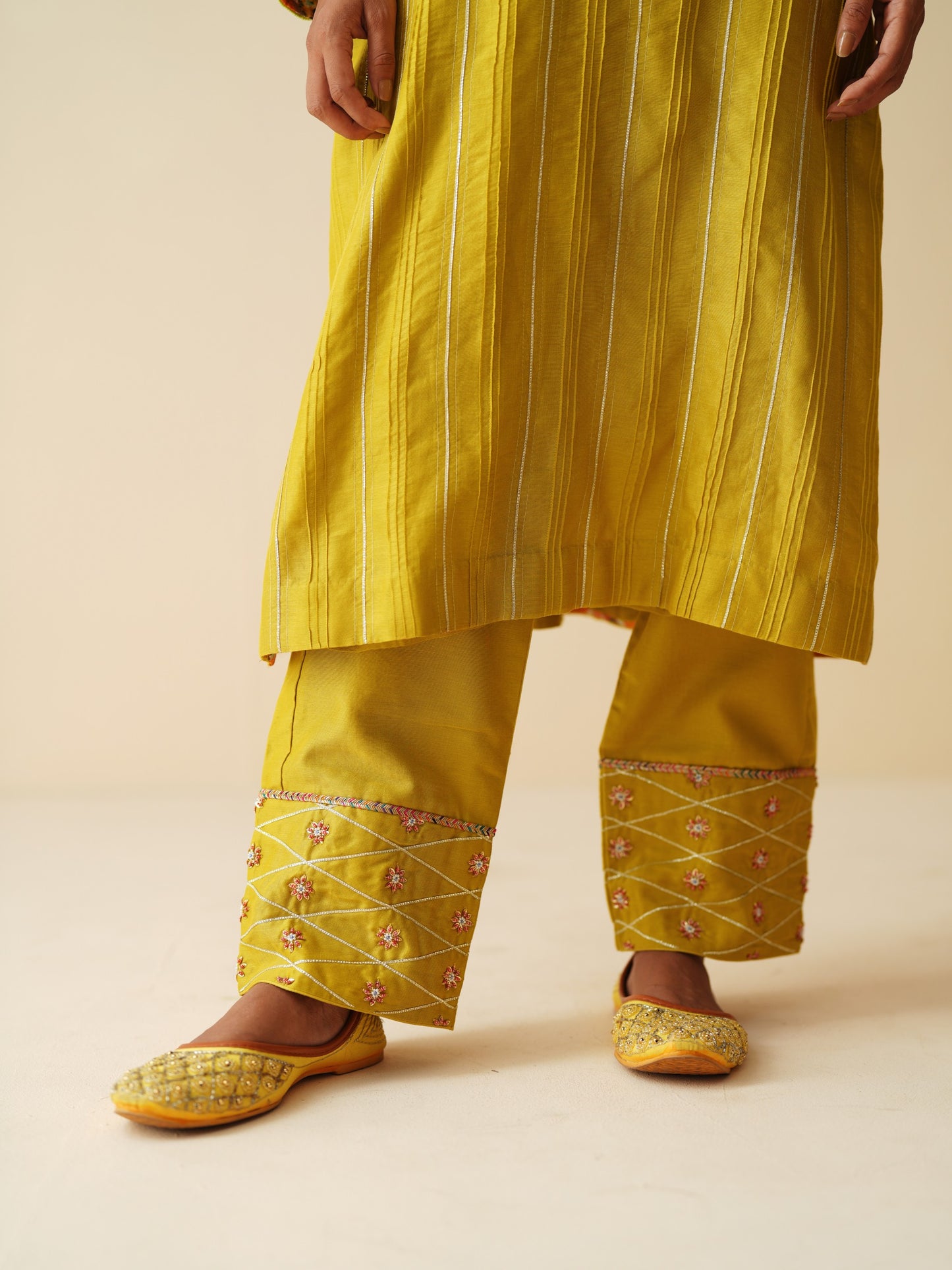 Festive Pure Chanderi Silk Suit Set with Organza Dupatta for Women